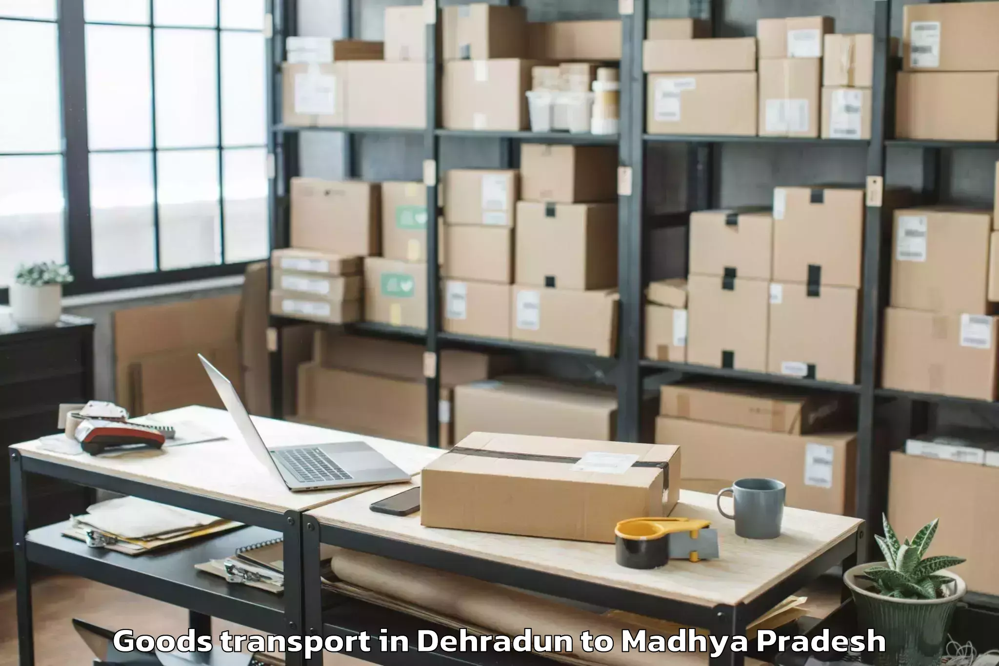 Quality Dehradun to Mhow Goods Transport